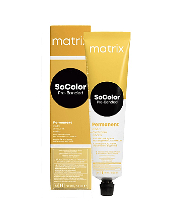 Matrix Socolor.beauty Power Cools Pre-Bonded 4AA - Крем-краска, тон шатен глубокий пепельный 90 мл - hairs-russia.ru